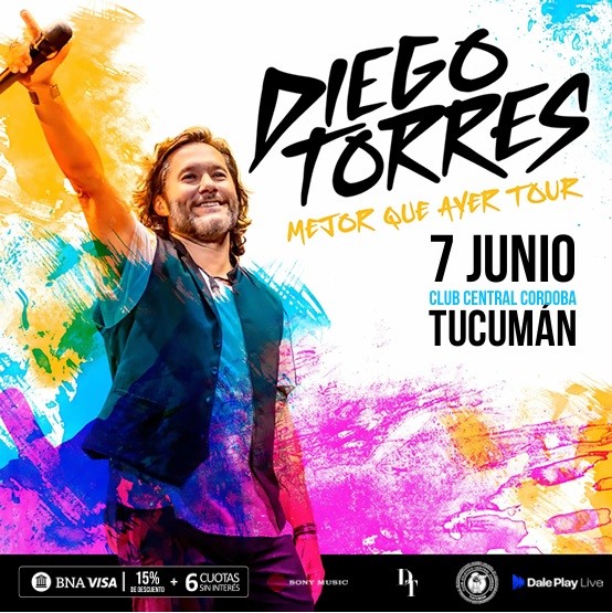 Diego Torres llega a Tucumán con su gira 