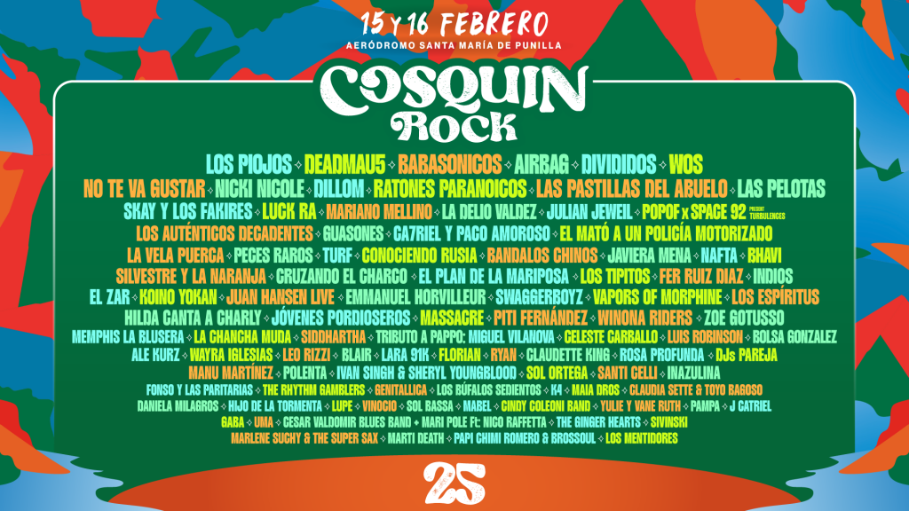 25 años del Cosquin Rock !!